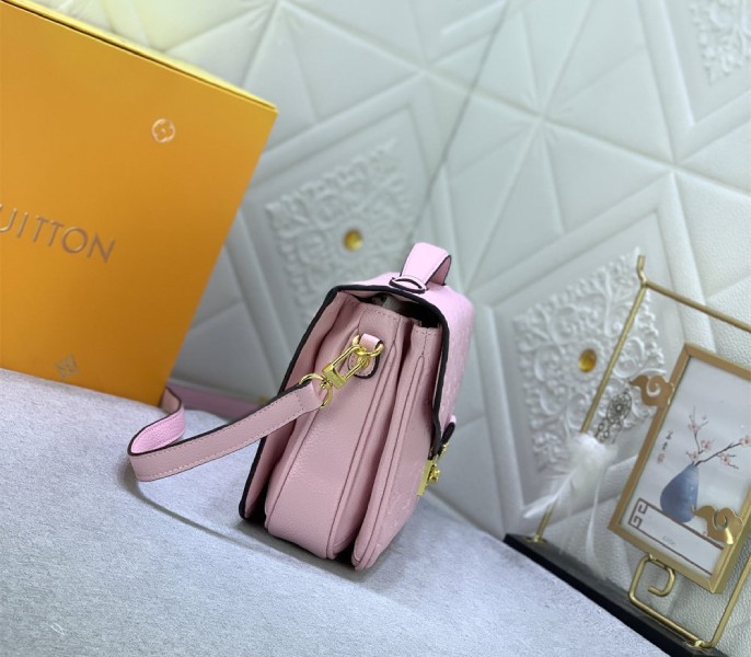 Monogram Empreinte Leather Metis In Light Hot Pink