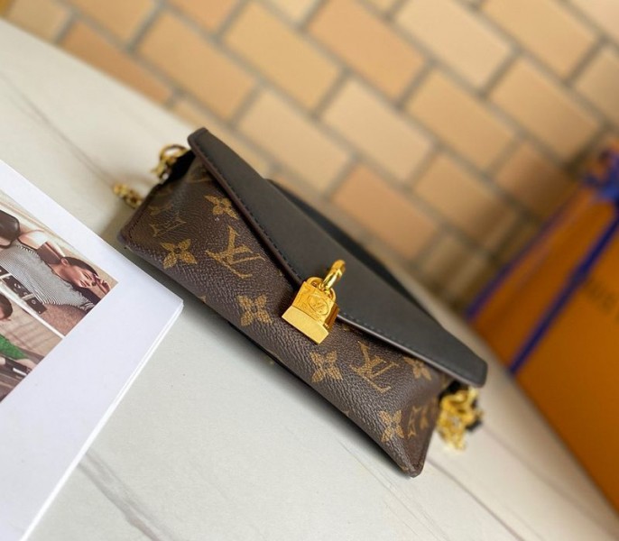 Louis Vuitton Monogram Canvas Padlock On Strap Bag In Black