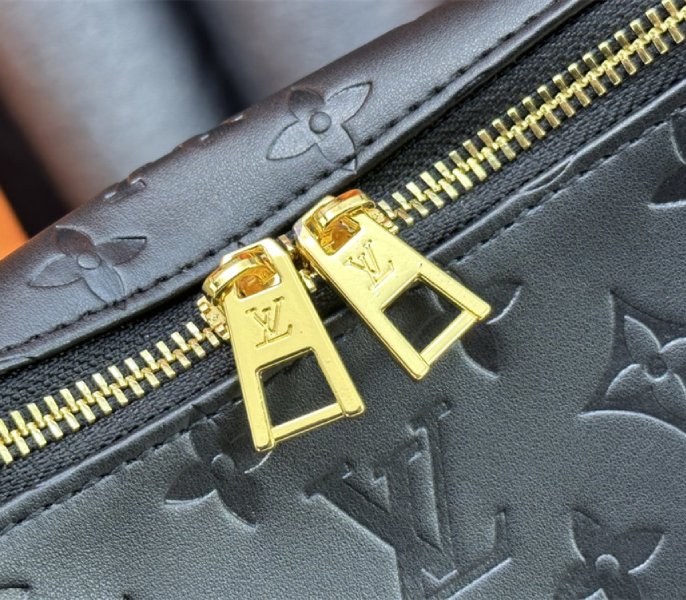 Louis Vuitton Monogram Empreinte Coussin MM Hobo In Black