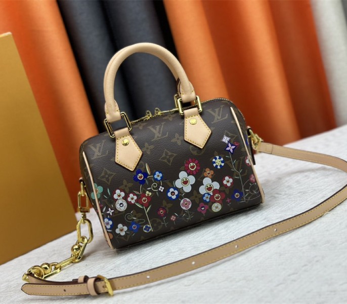 Louis Vuitton X TM Monogram Canvas Speedy Bandouliere 20