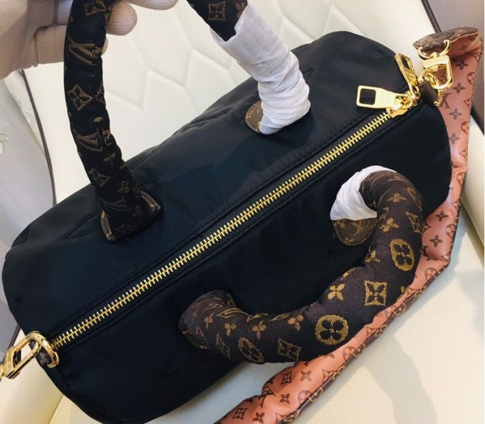 Louis Vuitton Econyl Regenerated Nylon Speedy Bandouliere 30 Handbag In Black