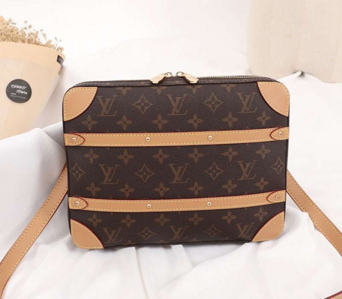 Louis Vuitton Monogram Canvas Soft Trunk Messenger PM Bag