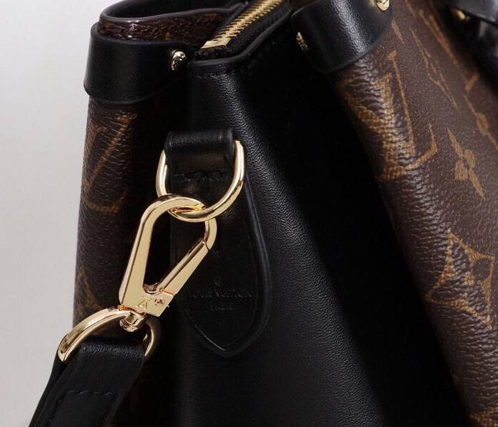 Louis Vuitton Monogram Canvas Soufflot MM Bag In Black