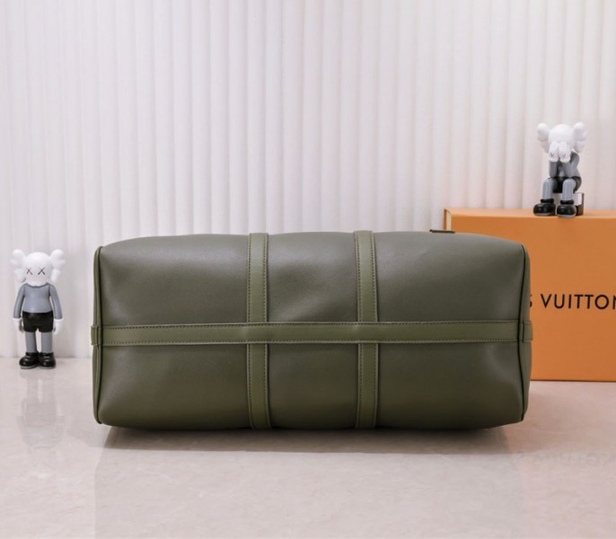 Louis Vuitton Aerogram Keepall Bandouliere 50 Travel Bag In Khaki