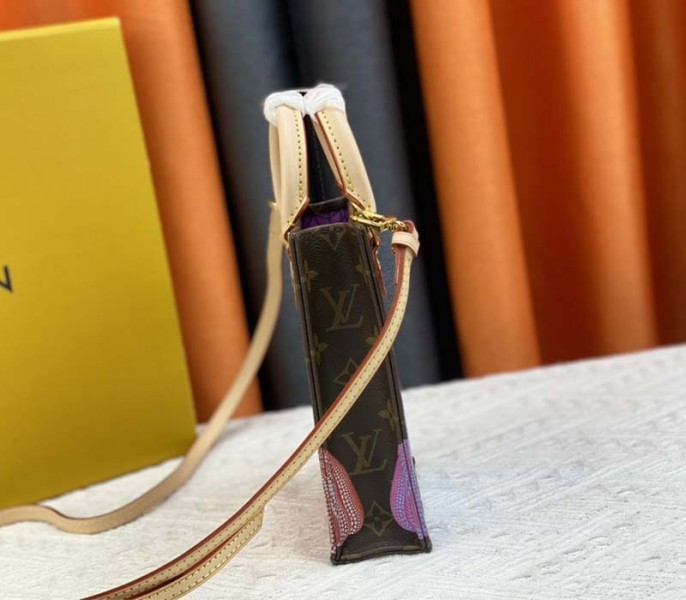 Louis Vuitton X YK Monogram Canvas Petit Sac Plat In Pumpkin