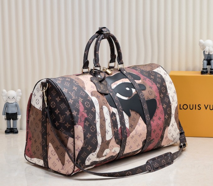 J Hope X Keepall 55 Brown In Two Eyes Patches