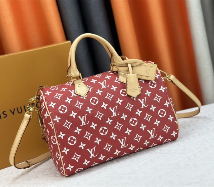 Louis Vuitton Speedy P9 Bandouliere 30 Bag In Red