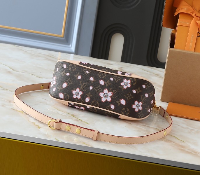 X TM Monogram Canvas Boulogne PM With Cherry Blossom