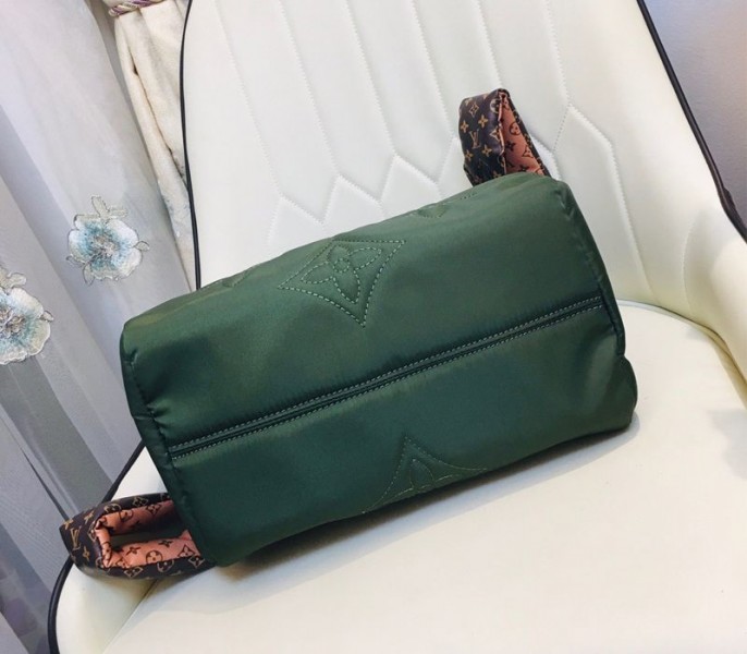 Louis Vuitton Econyl Regenerated Nylon Speedy Bandouliere 30 Handbag In Khaki Green