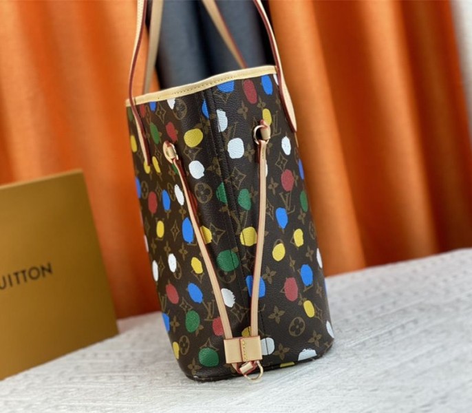 Louis Vuitton X YK Monogram Canvas Neverfull MM Tote