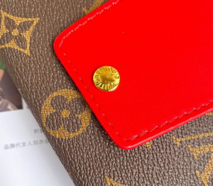 Louis Vuitton Monogram Canvas Padlock On Strap Bag In Red