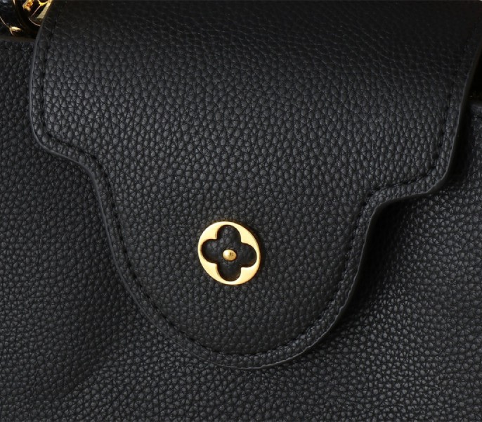 Louis Vuitton Capucines BB Handbag In Black