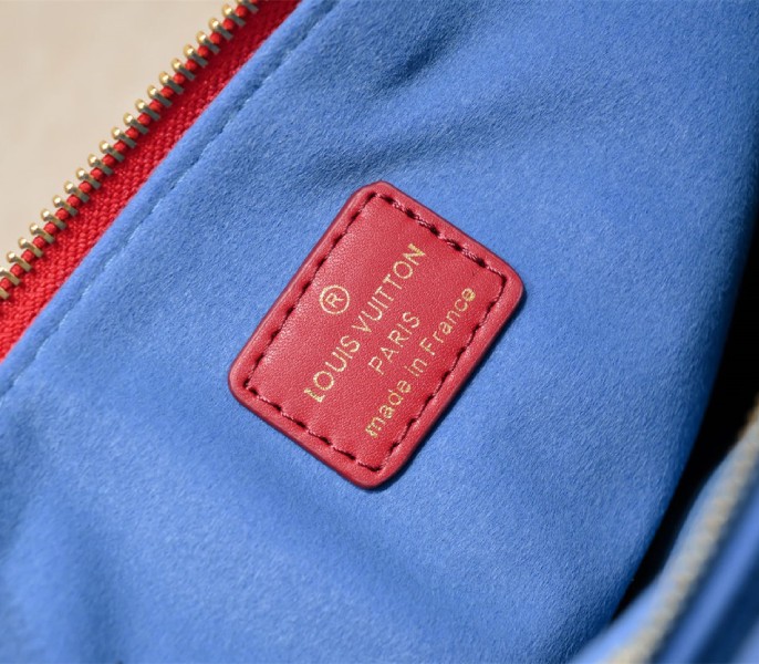 Louis Vuitton Coussin PM Bag In Red With Jacquard Strap