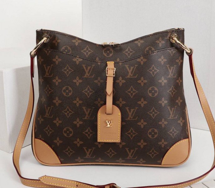 Louis Vuitton Monogram Canvas Odeon MM Bag In Natural