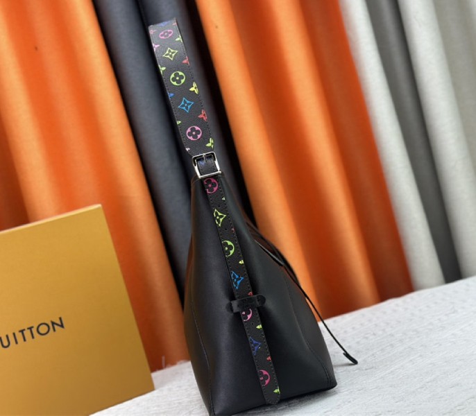 Louis Vuitton X TM CarryAll Vibe MM In Black