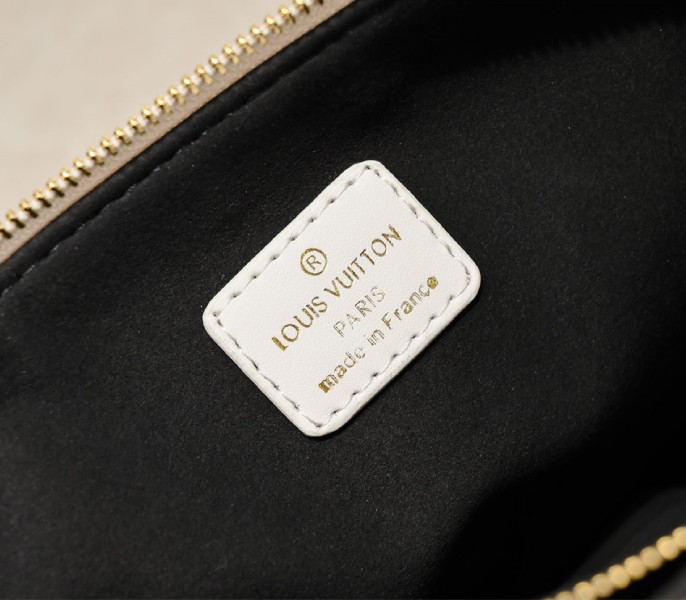 Louis Vuitton Coussin PM Bag In Cream With Jacquard Strap