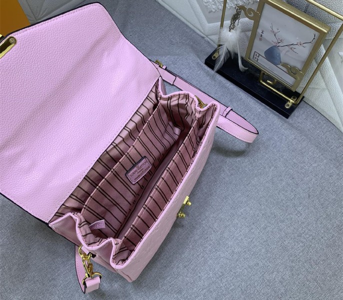 Monogram Empreinte Leather Metis In Light Hot Pink