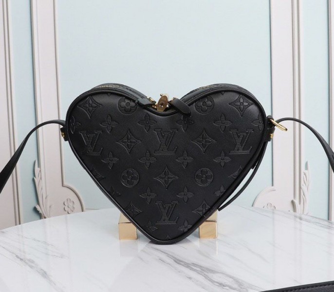 Louis Vuitton Monogram Empreinte Game On Coeur Bag In Black