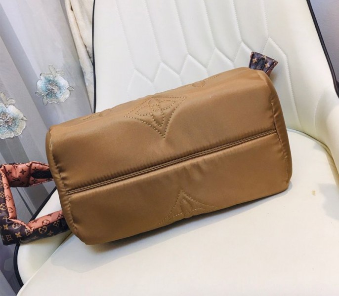 Louis Vuitton Econyl Regenerated Nylon Speedy Bandouliere 30 Handbag In Beige