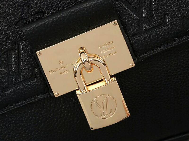 Louis Vuitton Monogram Empreinte Marignan Bag In Black