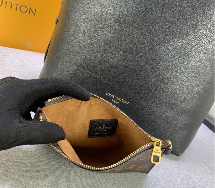 Louis Vuitton Low Key MM Hobo In Black