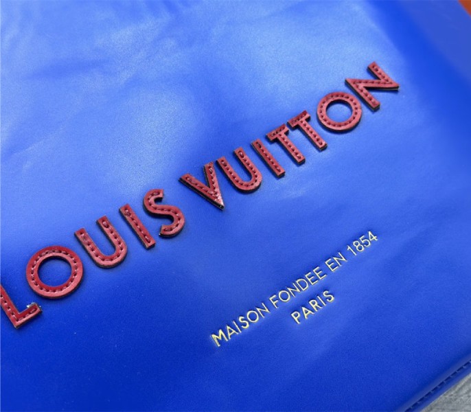 Louis Vuitton Other Leathers Shopper Cabas MM Tote In Blue