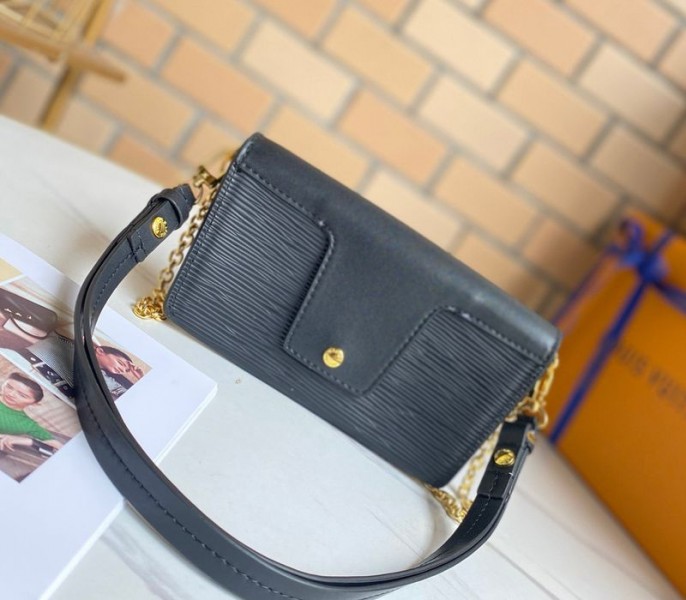 Louis Vuitton Epi Leather Padlock On Strap Bag In Black