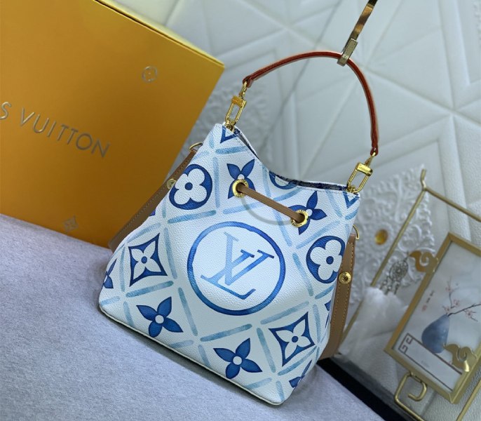 Louis Vuitton LV By The Pool Monogram Tiles Canvas NeoNoe BB Bag In Lagoon Blue