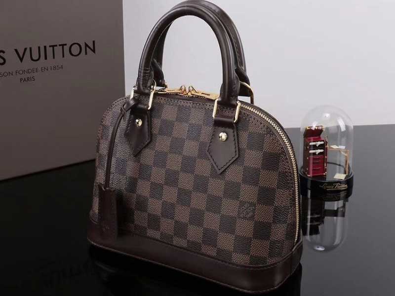 Louis Vuitton Damier Ebene Canvas Alma BB Handbag