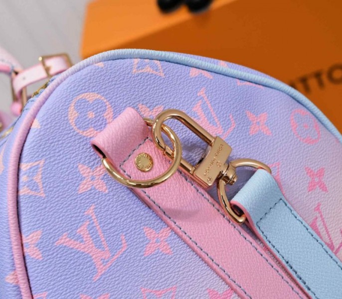 Louis Vuitton Spring 2022 Keepall 45 Luggage In Sunrise Pastel