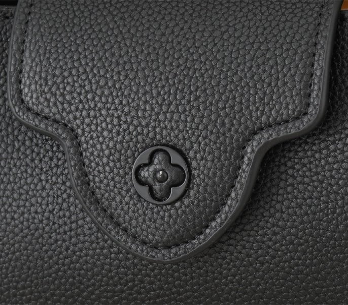 Louis Vuitton Capucines East-West Mini Handbag In All Black