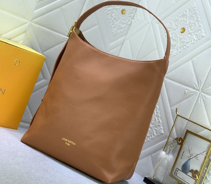 Louis Vuitton Low Key MM Hobo In Cognac Brown