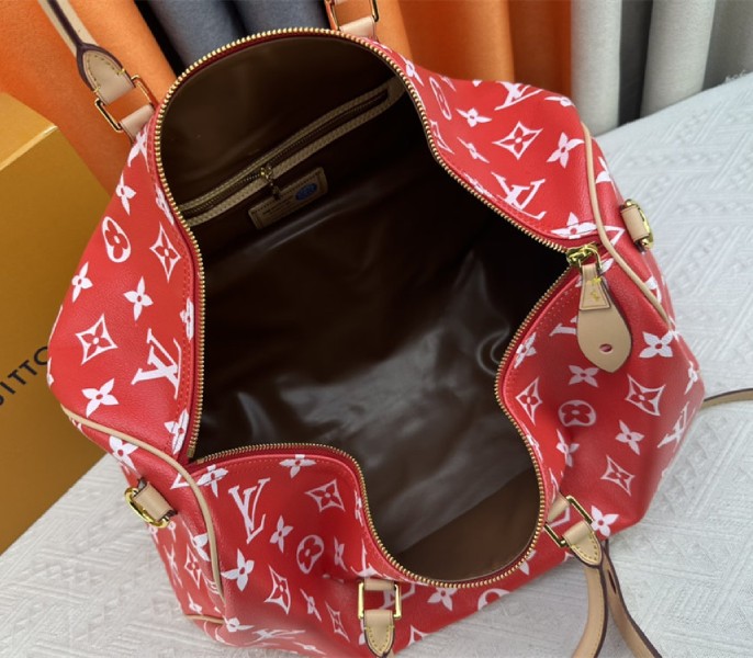 Louis Vuitton Speedy P9 Bandouliere 50 Bag In Red