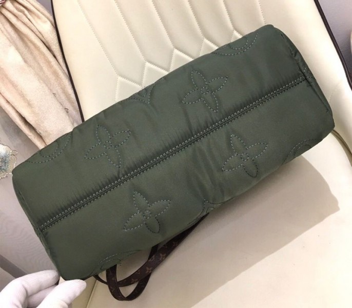 Louis Vuitton Econyl Regenerated Nylon Onthego GM Tote In Khaki Green