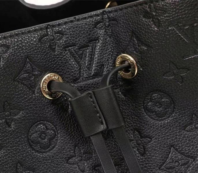 Louis Vuitton Monogram Empreinte NeoNoe MM Bag In Black