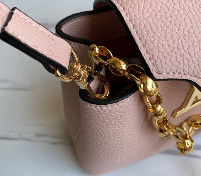 Louis Vuitton Capucines Mini Chain Bag In Pink
