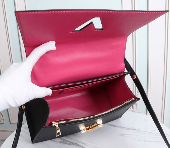 Louis Vuitton Twist One Handle MM Handbag In Black