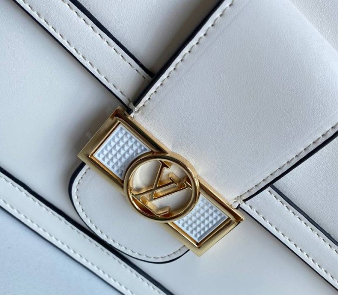 Louis Vuitton Dauphine Lugano MM Off Bag In Off-White