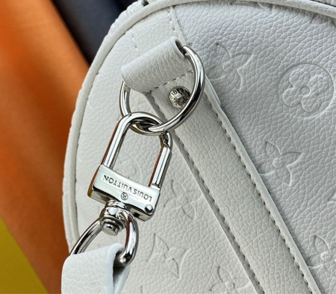 Louis Vuitton X YK Bandouliere Keepall 50 Travel Bag In White