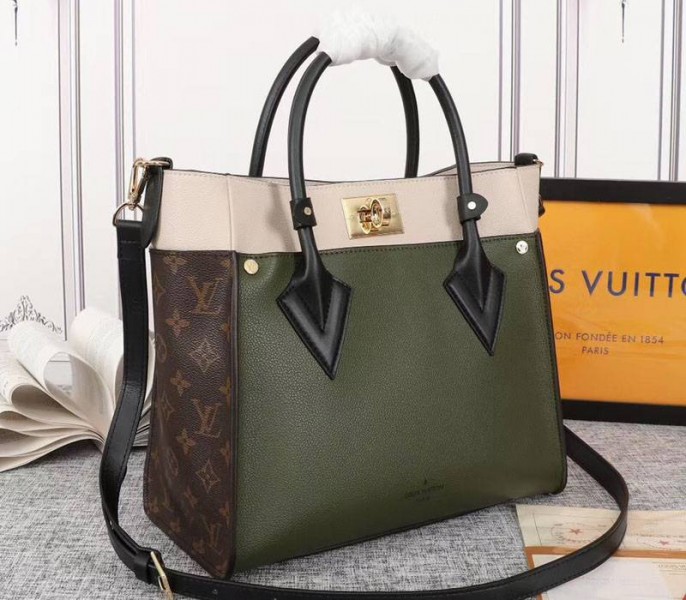 Louis Vuitton On My Side Bag In Laurier Green