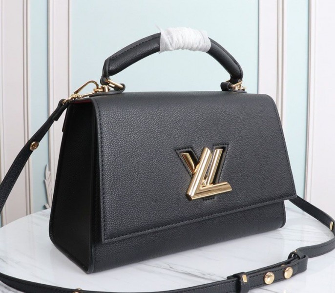 Louis Vuitton Twist One Handle MM Handbag In Black