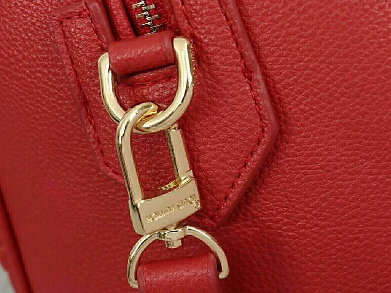 Louis Vuitton Monogram Empreinte Speedy Bandouliere 25 Handbag In Red