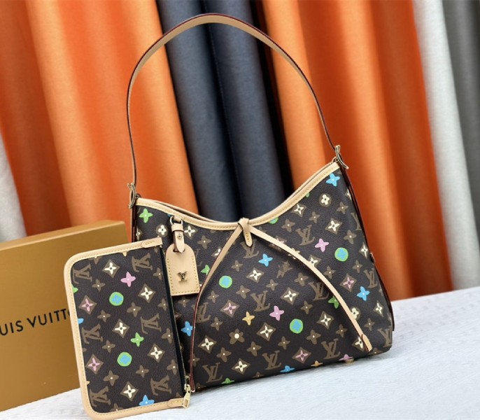 Louis Vuitton Monogram Craggy CarryAll PM Bag In Chocolate