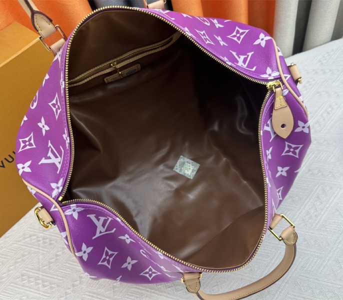 Louis Vuitton Speedy P9 Bandouliere 50 Bag In Pink Purple