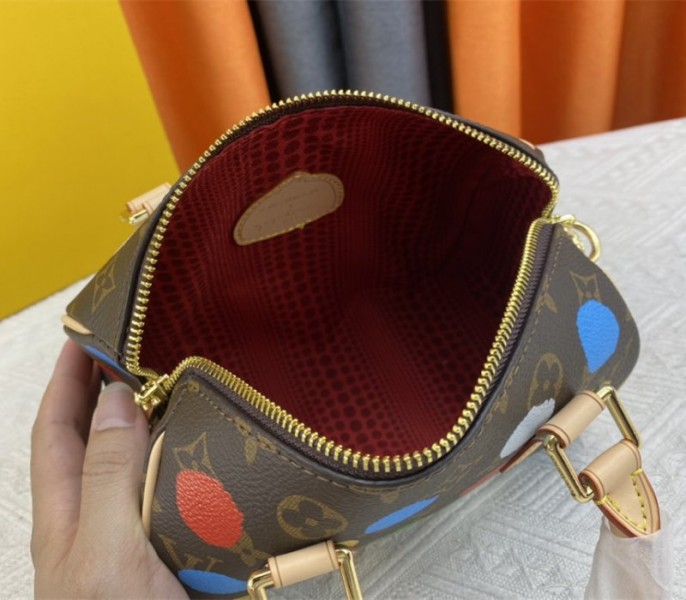 Louis Vuitton X YK Monogram Canvas Speedy 20 Handbag With Textile Strap In Style 1