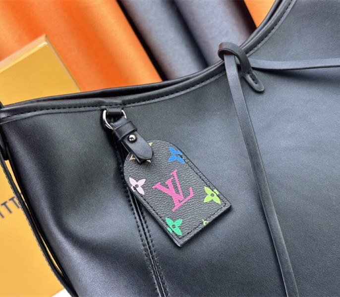 Louis Vuitton X TM CarryAll Vibe MM In Black
