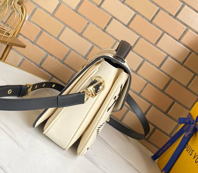 Louis Vuitton Spring 2022 Monogram Empreinte Pochette Metis Handbag In Cream