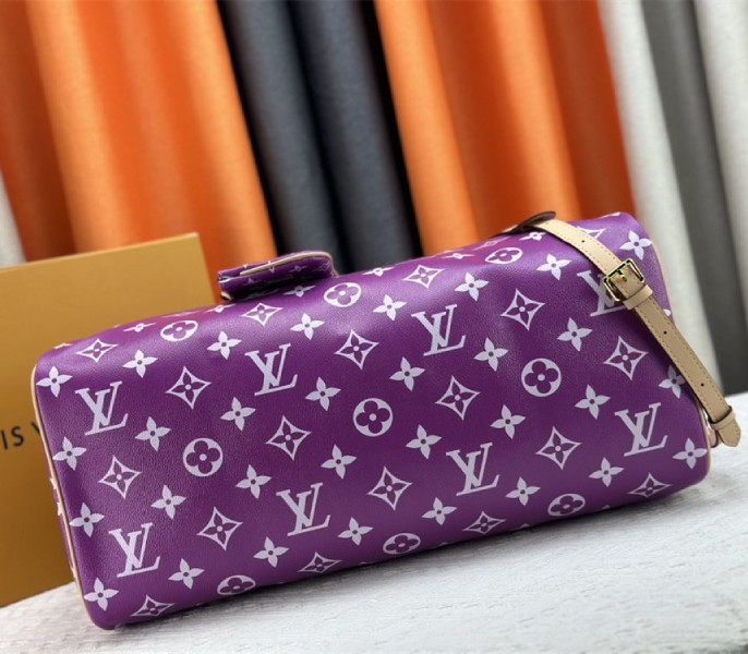 Louis Vuitton Speedy P9 Bandouliere 50 Bag In Pink Purple