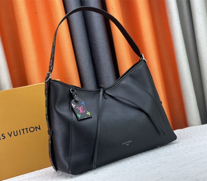 Louis Vuitton X TM CarryAll Vibe MM In Black