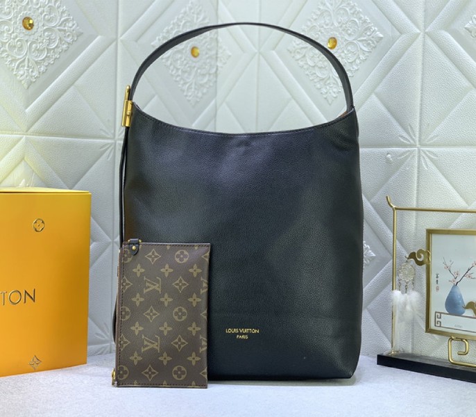 Louis Vuitton Low Key MM Hobo In Black